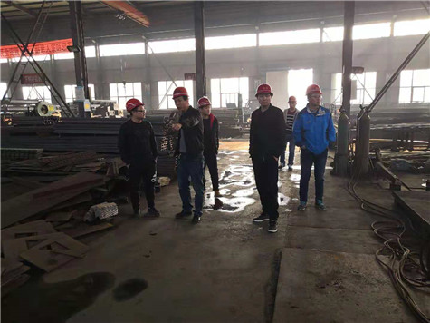 欢迎中交三公局的领导到河南定型钢模板厂家参观考察
